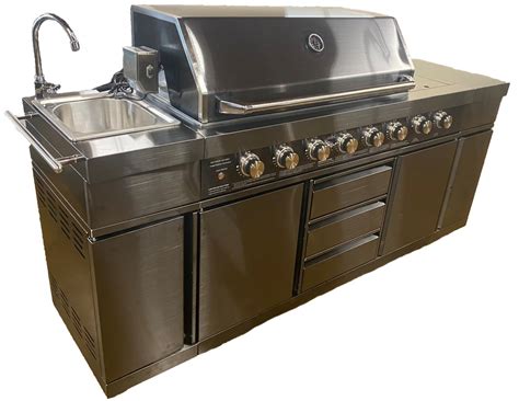 Stainless Steel Outdoor Kitchens & BBQ Islands 